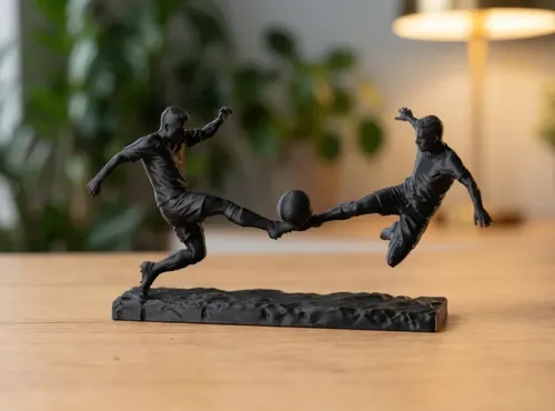 Escultura Decorativa- Volea De Futbol - Foto 2