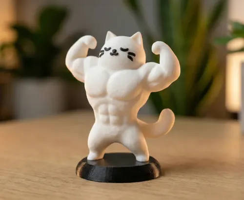 Figura Decorativa- Gato Culturista