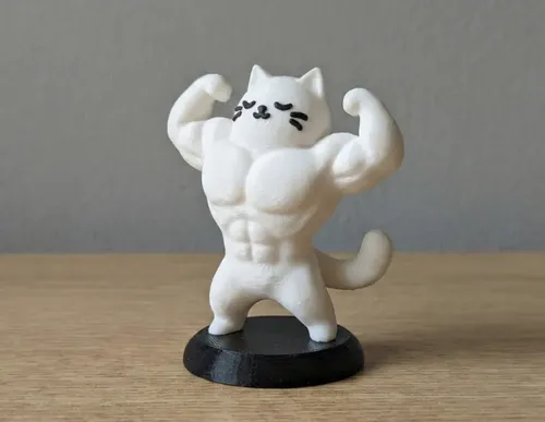 Figura Decorativa- Gato Culturista - Foto 3