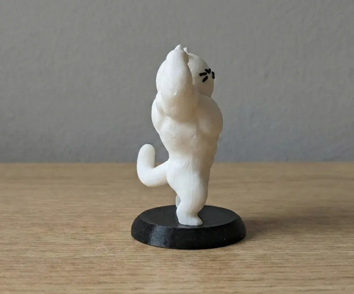 Figura Decorativa- Gato Culturista - Foto 4