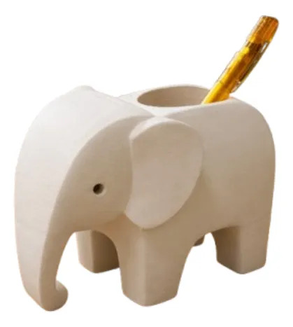 Portalápices Prints Patro De Elefante Moderno