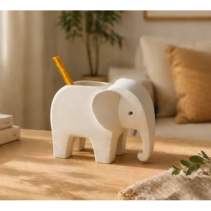 Portalápices Prints Patro De Elefante Moderno 2