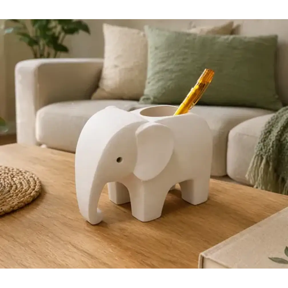 Portalápices Prints Patro De Elefante Moderno 4