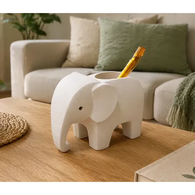 Portalápices Prints Patro De Elefante Moderno 4