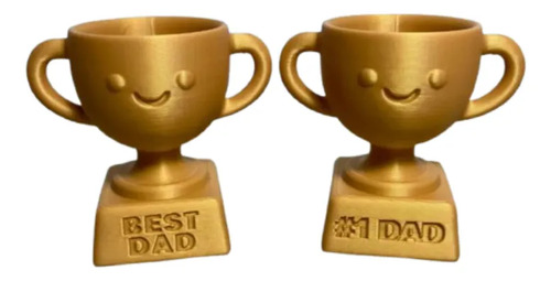 Figura Decorativa Prints Patro- Trofeo Mejor Papá (pack De 2