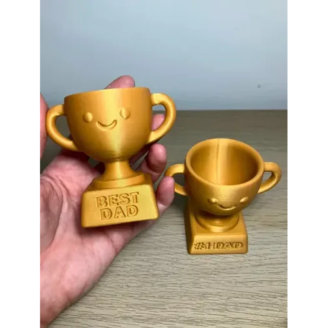 Figura Decorativa Prints Patro- Trofeo Mejor Papá (pack De 2 2