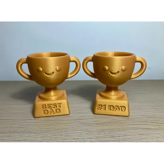 Figura Decorativa Prints Patro- Trofeo Mejor Papá (pack De 2 3