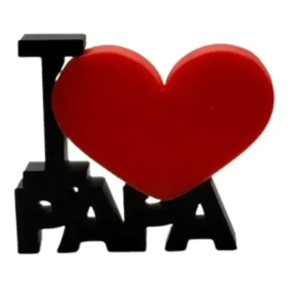 Escultura Decorativa Prints Patro- I Love You Dad 1