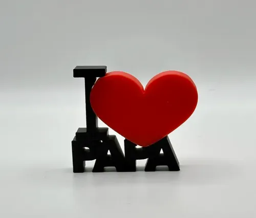 Escultura Decorativa Prints Patro- I Love You Dad - Foto 2