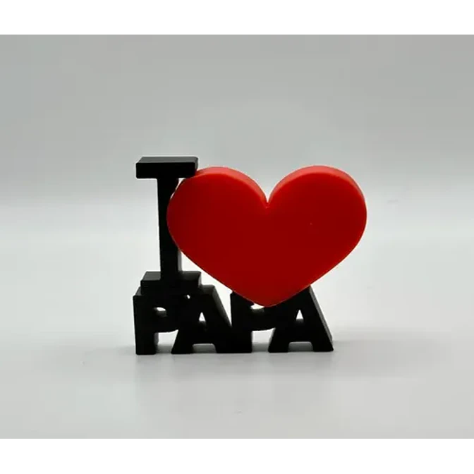 Escultura Decorativa Prints Patro- I Love You Dad 2