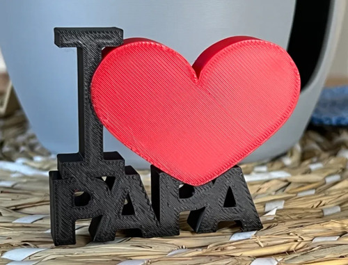 Escultura Decorativa Prints Patro- I Love You Dad - Foto 3
