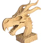Figura Decorativa- Cabeza De Dragón - Miniatura 1