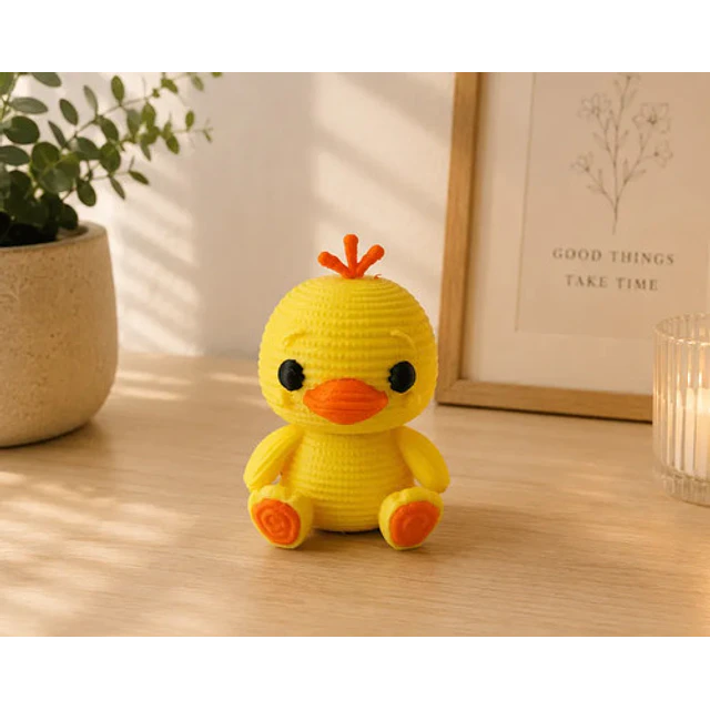 Figura Decorativa Prints Patro- Pollito De Punto