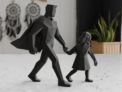 Escultura Decorativa Prints Patro- Papá Superhéroe - Foto 3