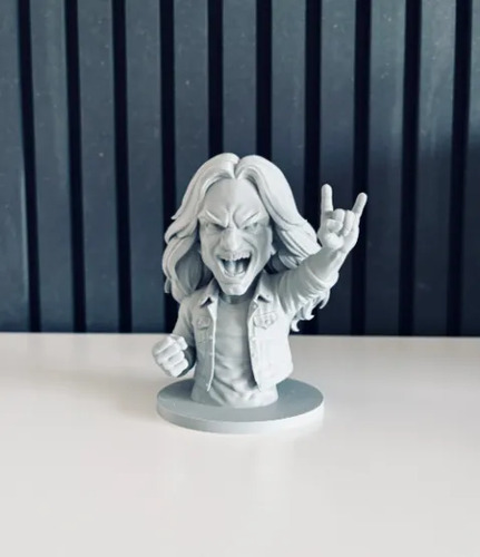 Escultura Decorativa Prints Patro- Busto De Cliff Burton - Foto 2