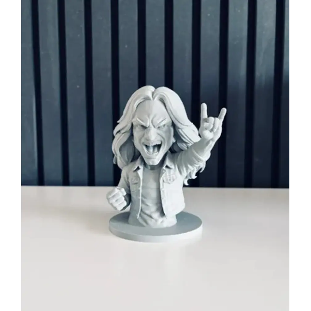 Escultura Decorativa Prints Patro- Busto De Cliff Burton 2