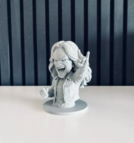 Escultura Decorativa Prints Patro- Busto De Cliff Burton - Foto 5