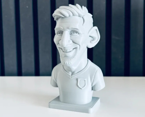 Escultura Decorativa Prints Patro- Busto De Lionel Messi - Foto 2