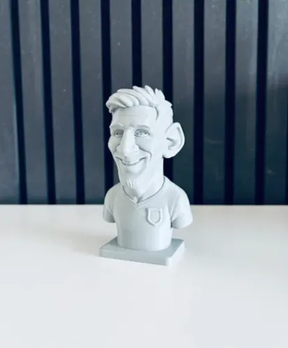 Escultura Decorativa Prints Patro- Busto De Lionel Messi - Foto 3