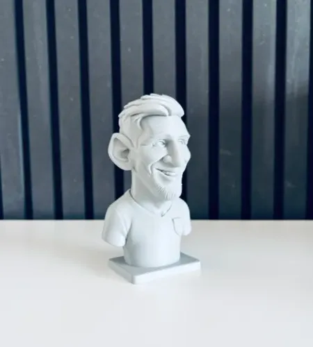 Escultura Decorativa Prints Patro- Busto De Lionel Messi - Foto 5
