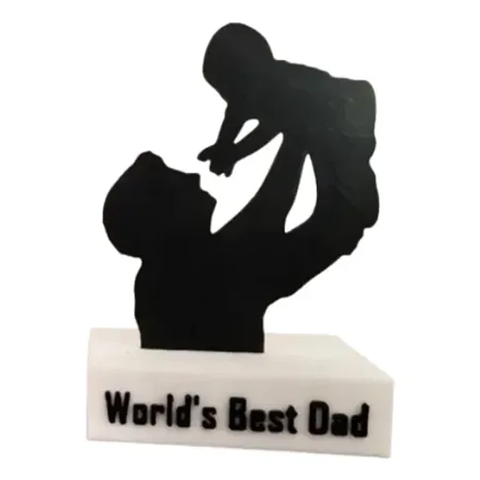 Figura Decorativa Prints Patro- Trofeo Al Mejor Papá 1