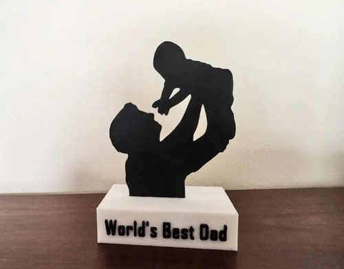 Figura Decorativa Prints Patro- Trofeo Al Mejor Papá - Foto 2