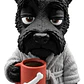 Figura Decorativa Prints Patro- Terrier Madrugador - Miniatura 1