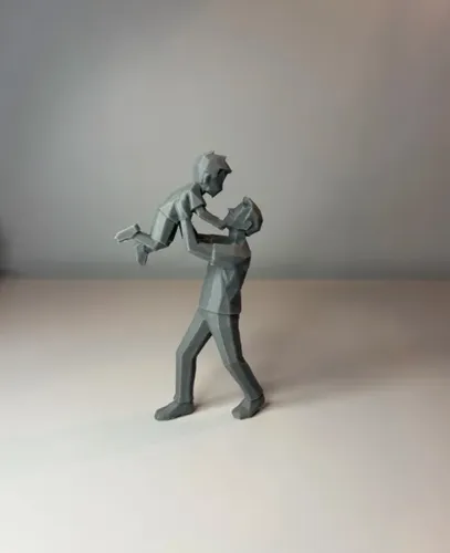 Escultura Decorativa Prints Patro- Papá E Hijo - Foto 3