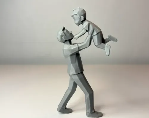 Escultura Decorativa Prints Patro- Papá E Hijo - Foto 4