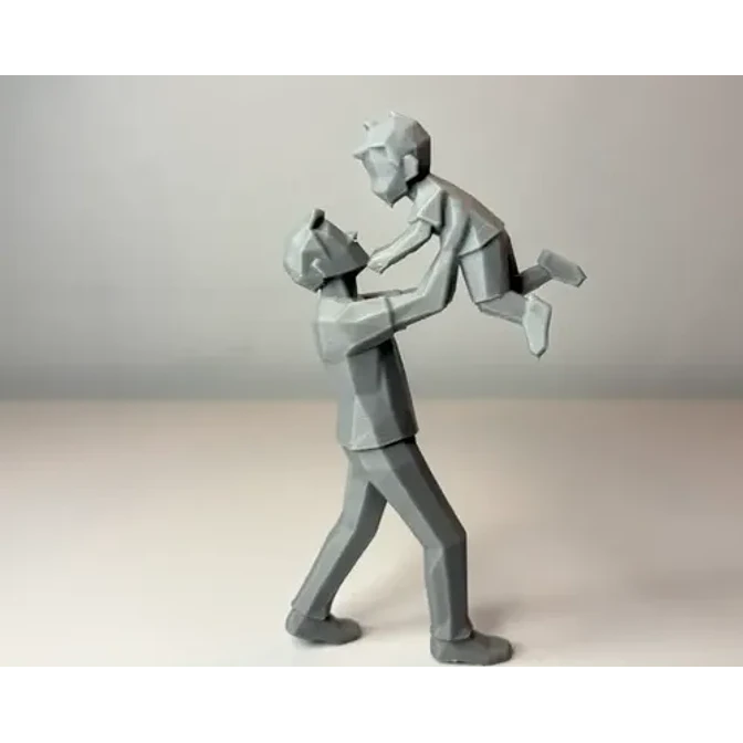 Escultura Decorativa Prints Patro- Papá E Hijo 4