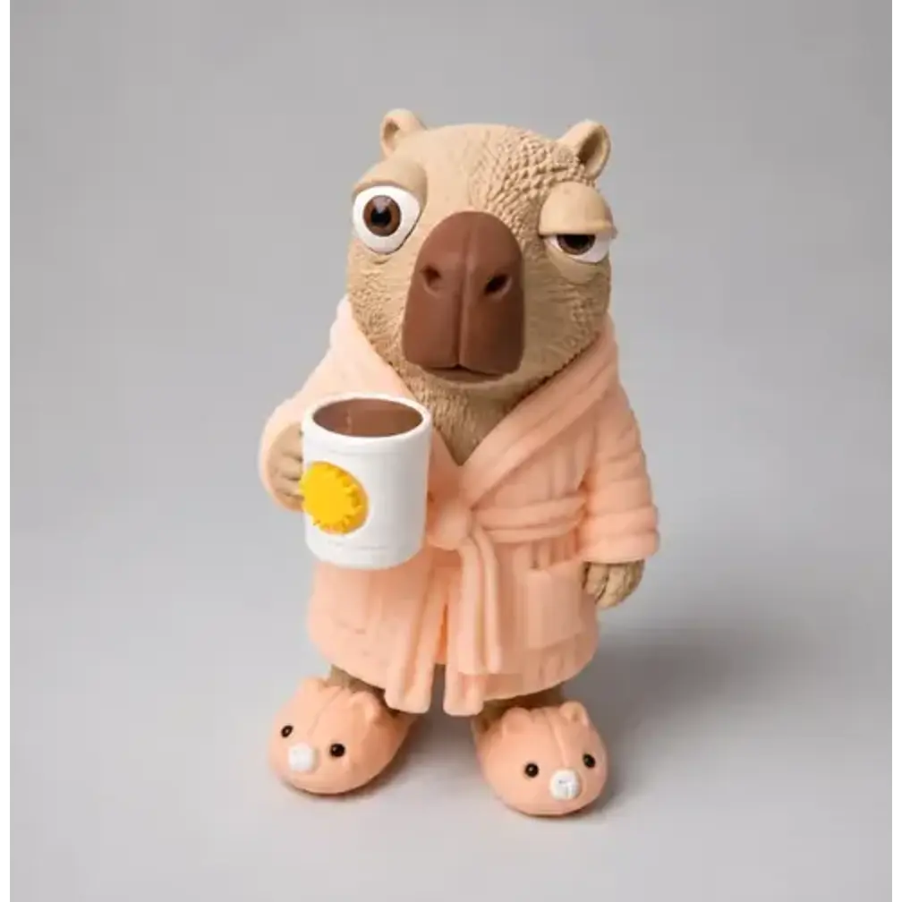Figura Decorativa Prints Patro- Capibara Madrugador 2