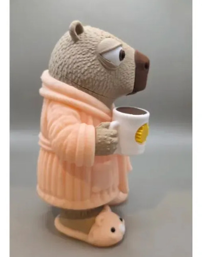 Figura Decorativa Prints Patro- Capibara Madrugador - Foto 3
