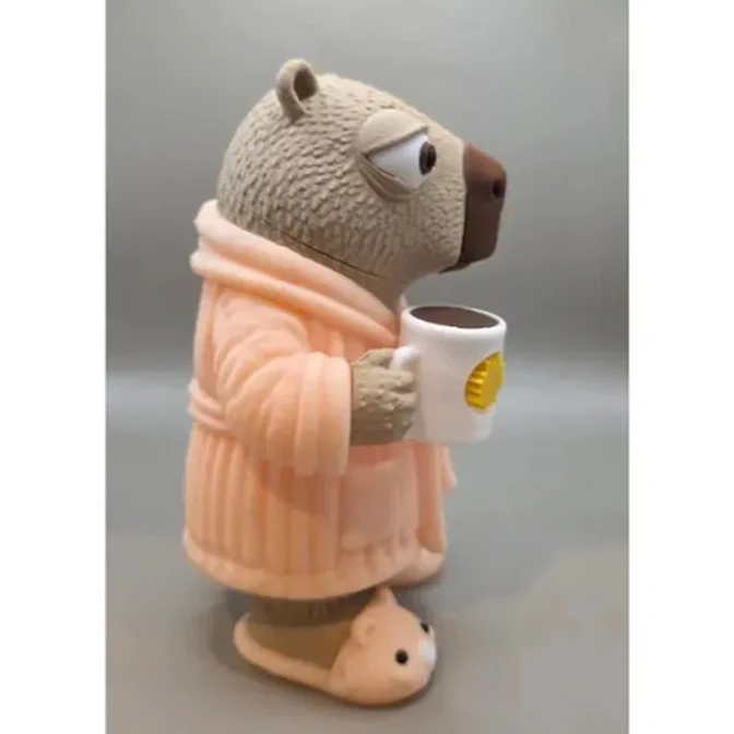 Figura Decorativa Prints Patro- Capibara Madrugador 3