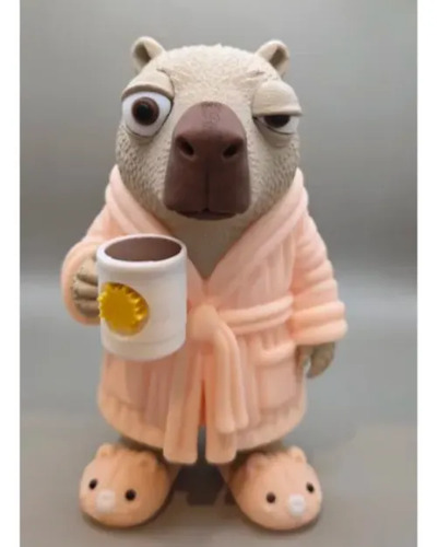 Figura Decorativa Prints Patro- Capibara Madrugador - Foto 4