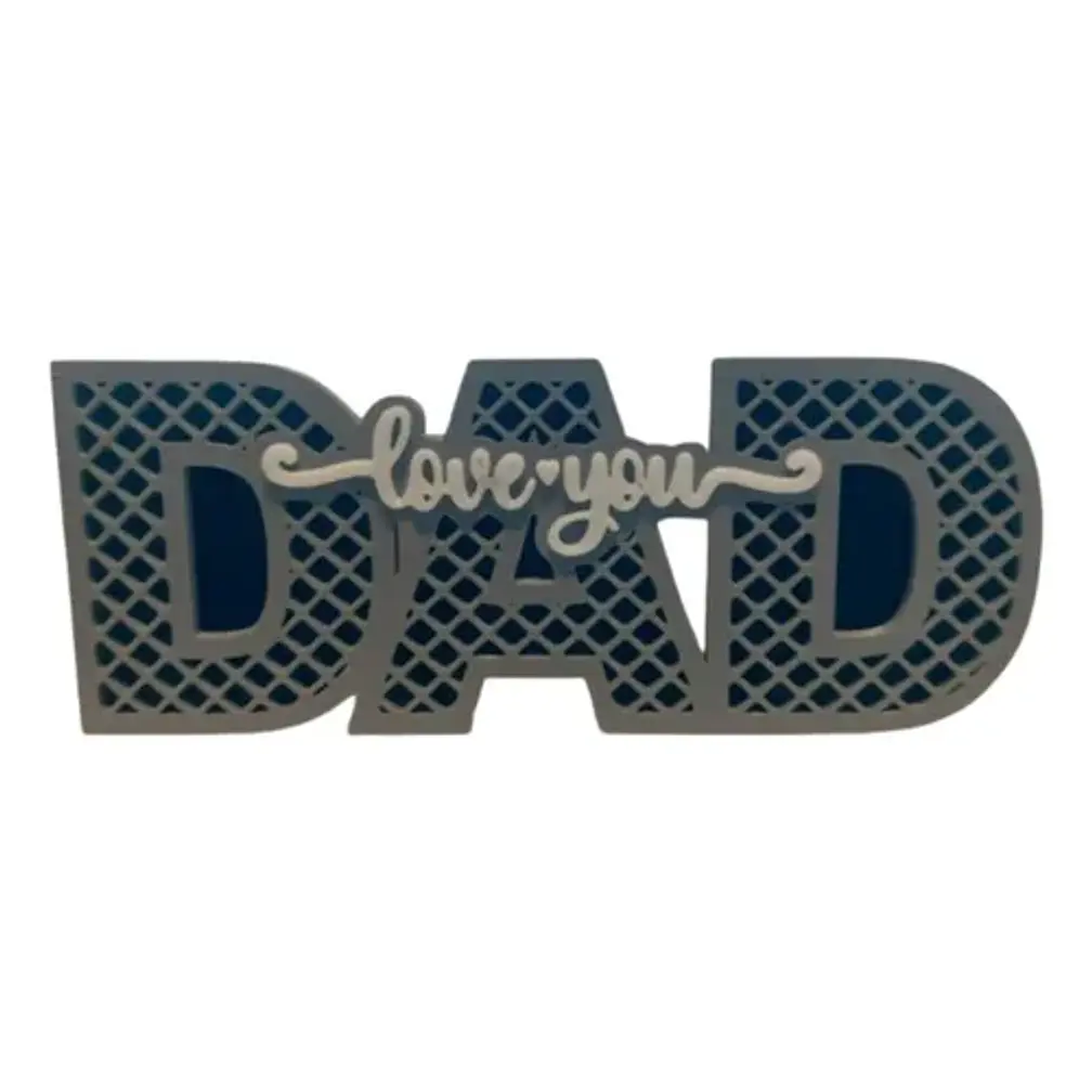 Escultura Decorativa Prints Patro- Te Amo Papá 1