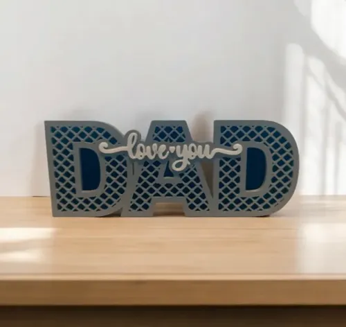 Escultura Decorativa Prints Patro- Te Amo Papá - Foto 2