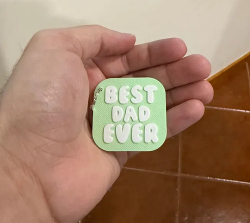 Llavero Prints Patro- El Mejor Papá (pack De 2) - Foto 4