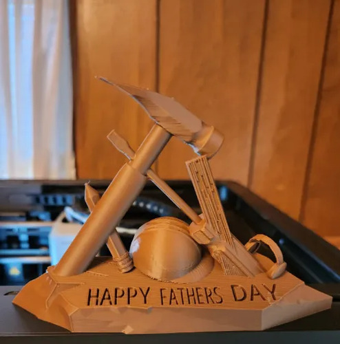 Escultura Decorativa Prints Patro- Día Del Padre Constructor - Foto 2
