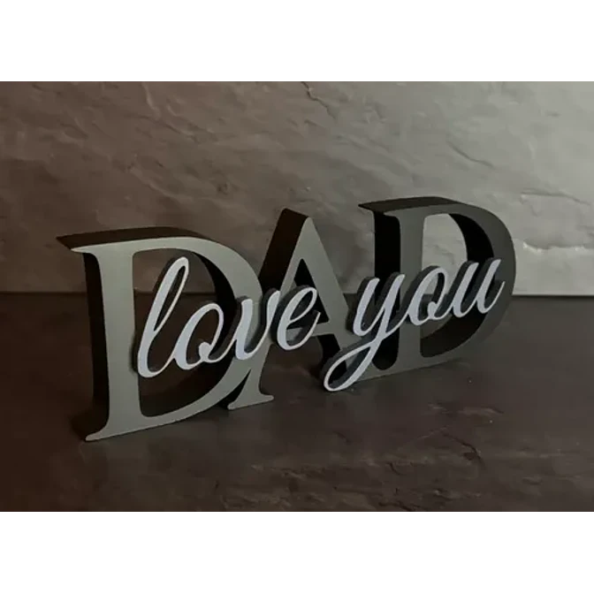 Escultura Decorativo Prints Patro- Te Quiero Papá 2