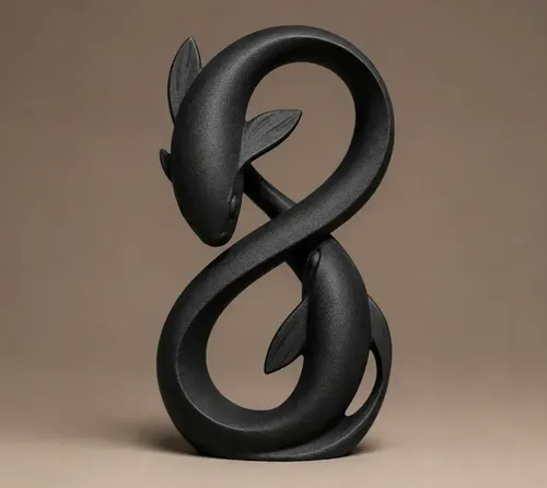 Escultura Decorativa Prints Patro- Koi Infinito - Foto 2