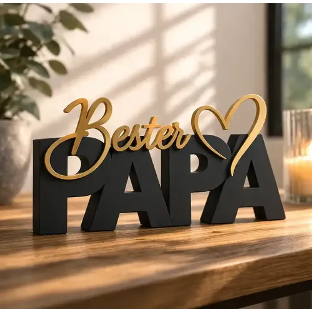 Escultura Decorativa Prints Patro- El Mejor Papá 4