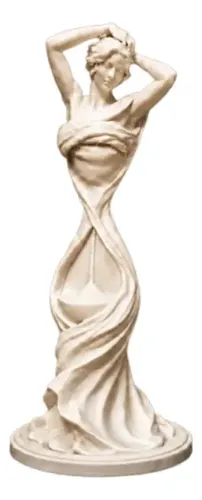 Escultura Decorativa Prints Patro- Musa De Reloj De Arena