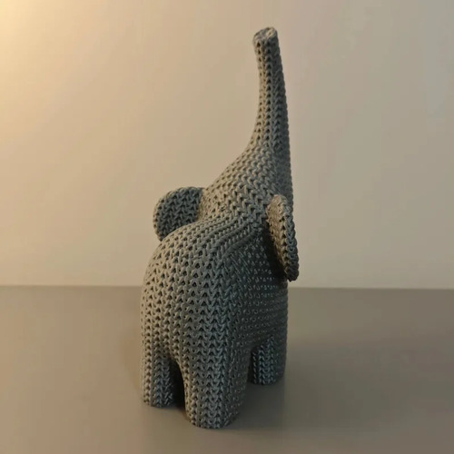 Escultura Decorativa Prints Patro - Elefante Tejido - Foto 2