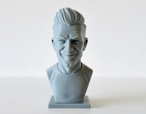 Escultura Decorativa Prints Patro- Busto David Beckham - Foto 2