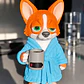 Figura Decorativa Prints Patro- Corgi Madrugador - Miniatura 2