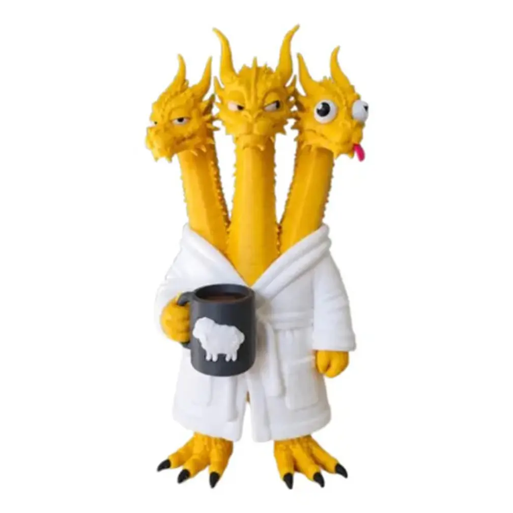 Figura Decorativa Prints Patro- Dragón 3 Cabezas Del Meme 1