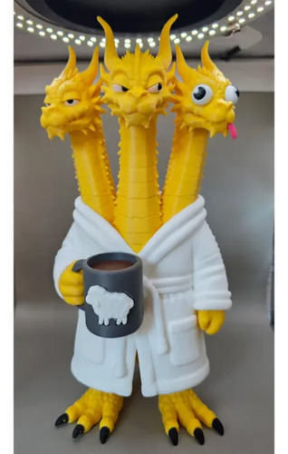 Figura Decorativa Prints Patro- Dragón 3 Cabezas Del Meme - Foto 2