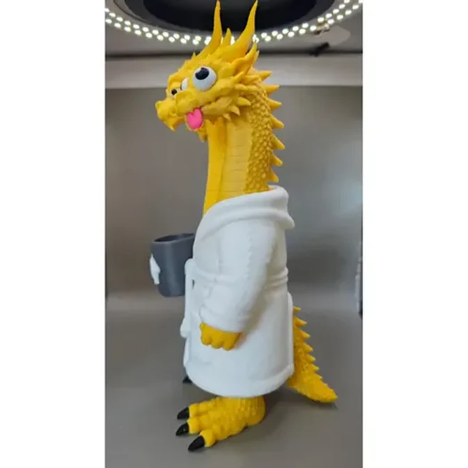 Figura Decorativa Prints Patro- Dragón 3 Cabezas Del Meme 3