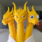 Figura Decorativa Prints Patro- Dragón 3 Cabezas Del Meme - Miniatura 5