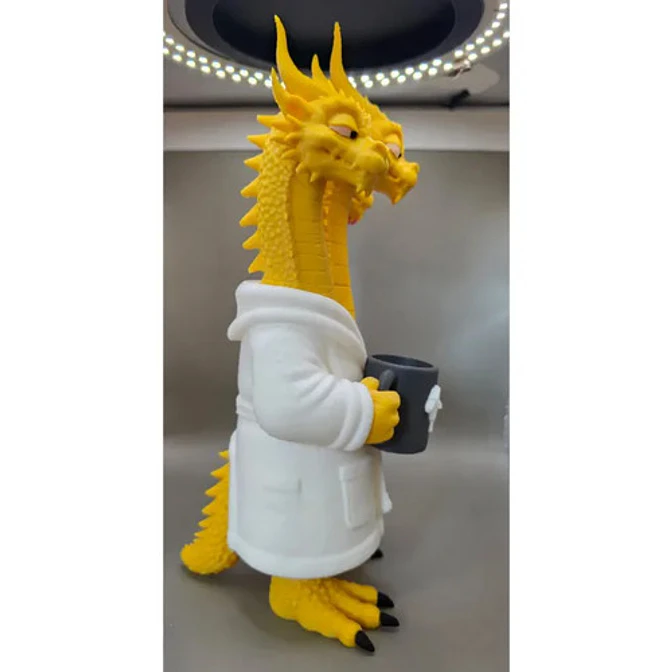 Figura Decorativa Prints Patro- Dragón 3 Cabezas Del Meme 6